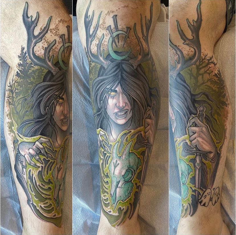 tattoo on the man's hand