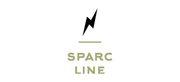 Logo: Black lightning bolt above 