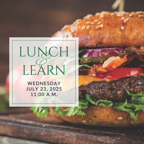 an advertisement for lunch and learn on friday may 12th