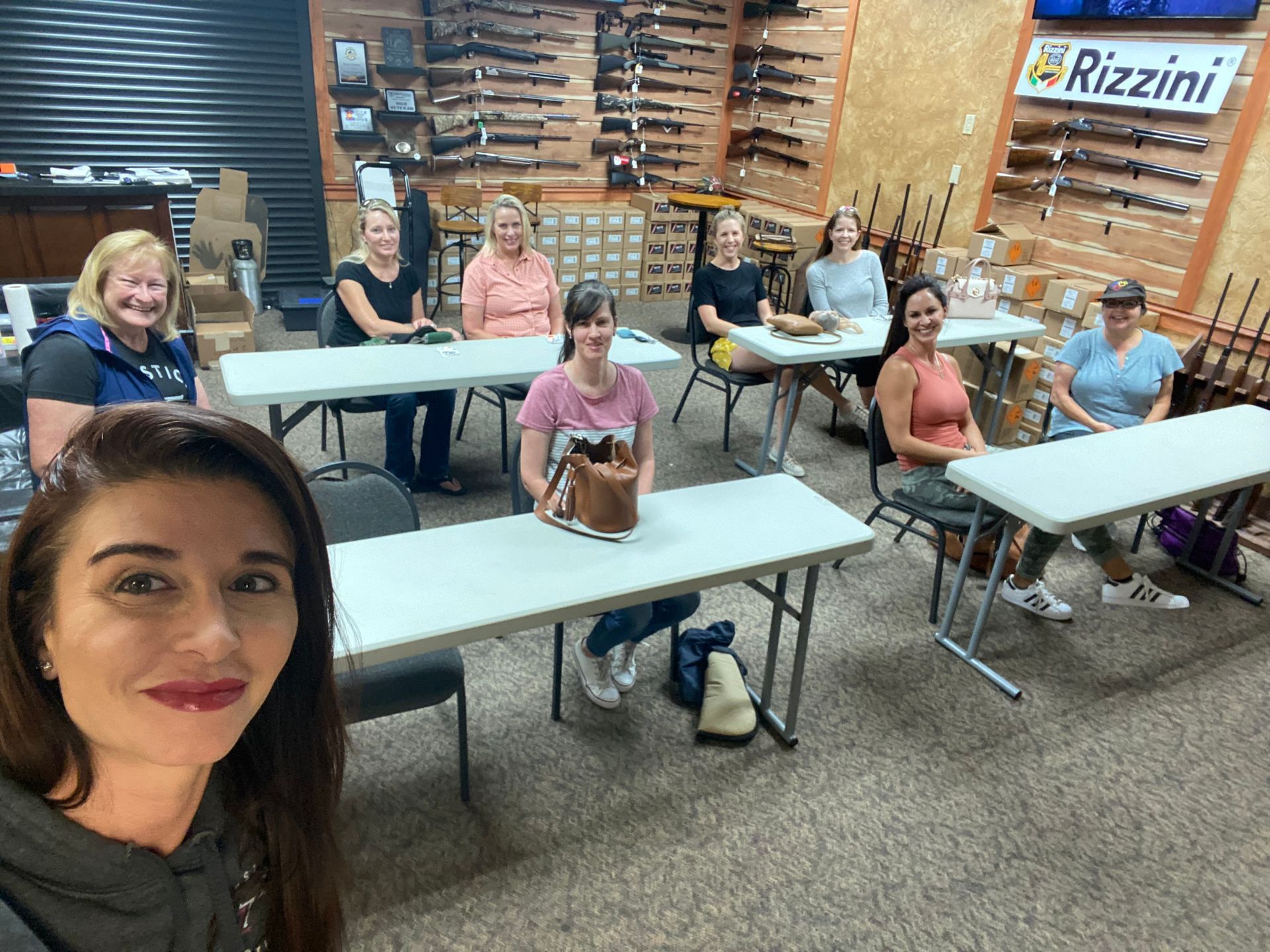 Female participants attend firearm safety and therapy course with Mind Safety Institute and Amanda Hardin