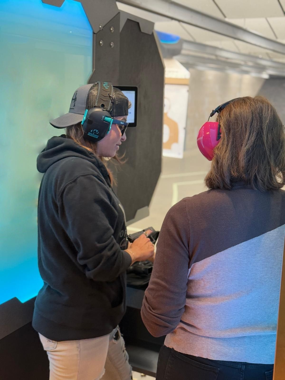 Therapist supports older adult during trauma-informed mental health session with care and empathy