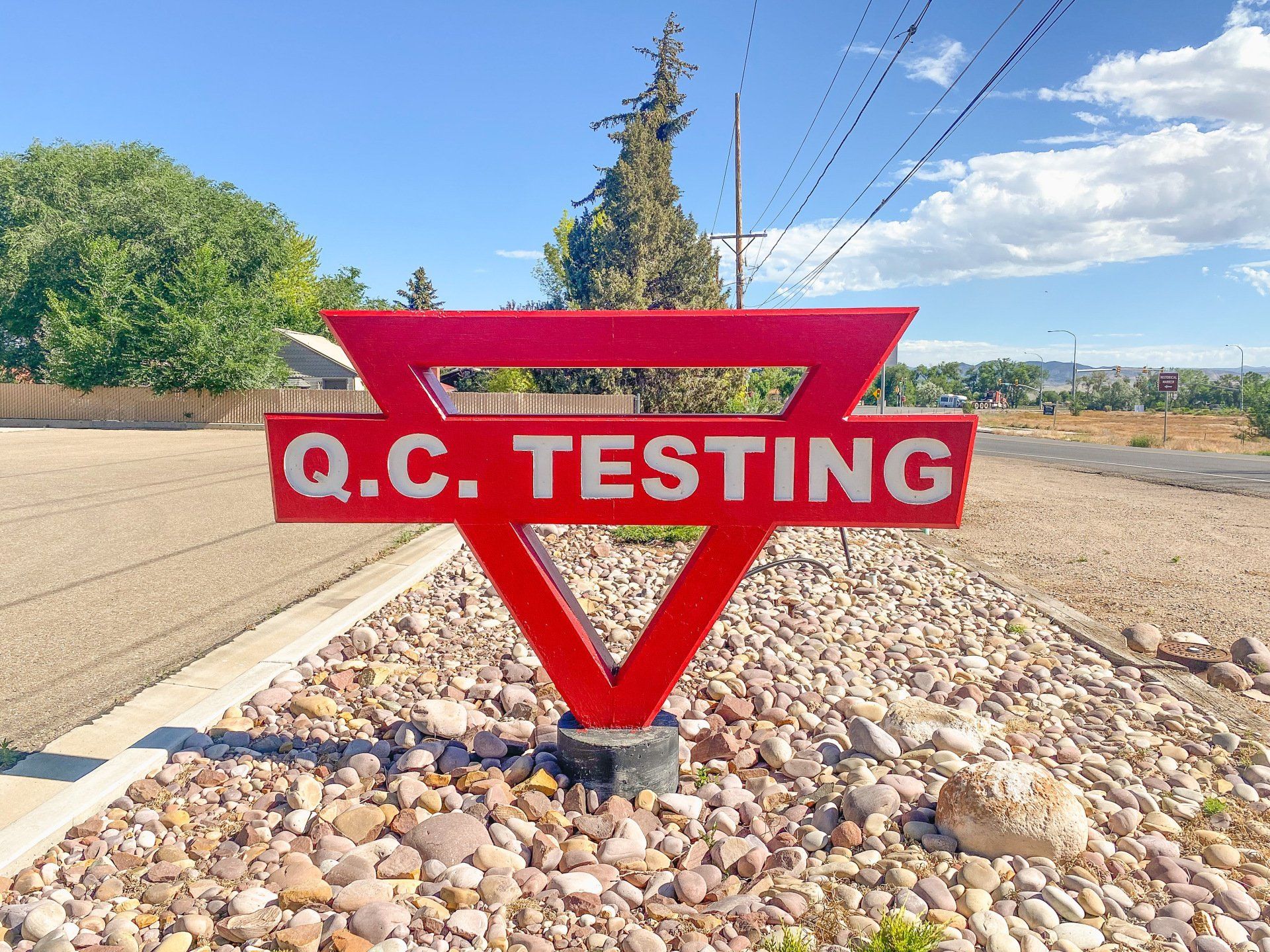 Q.C. Testing Inc. Signage