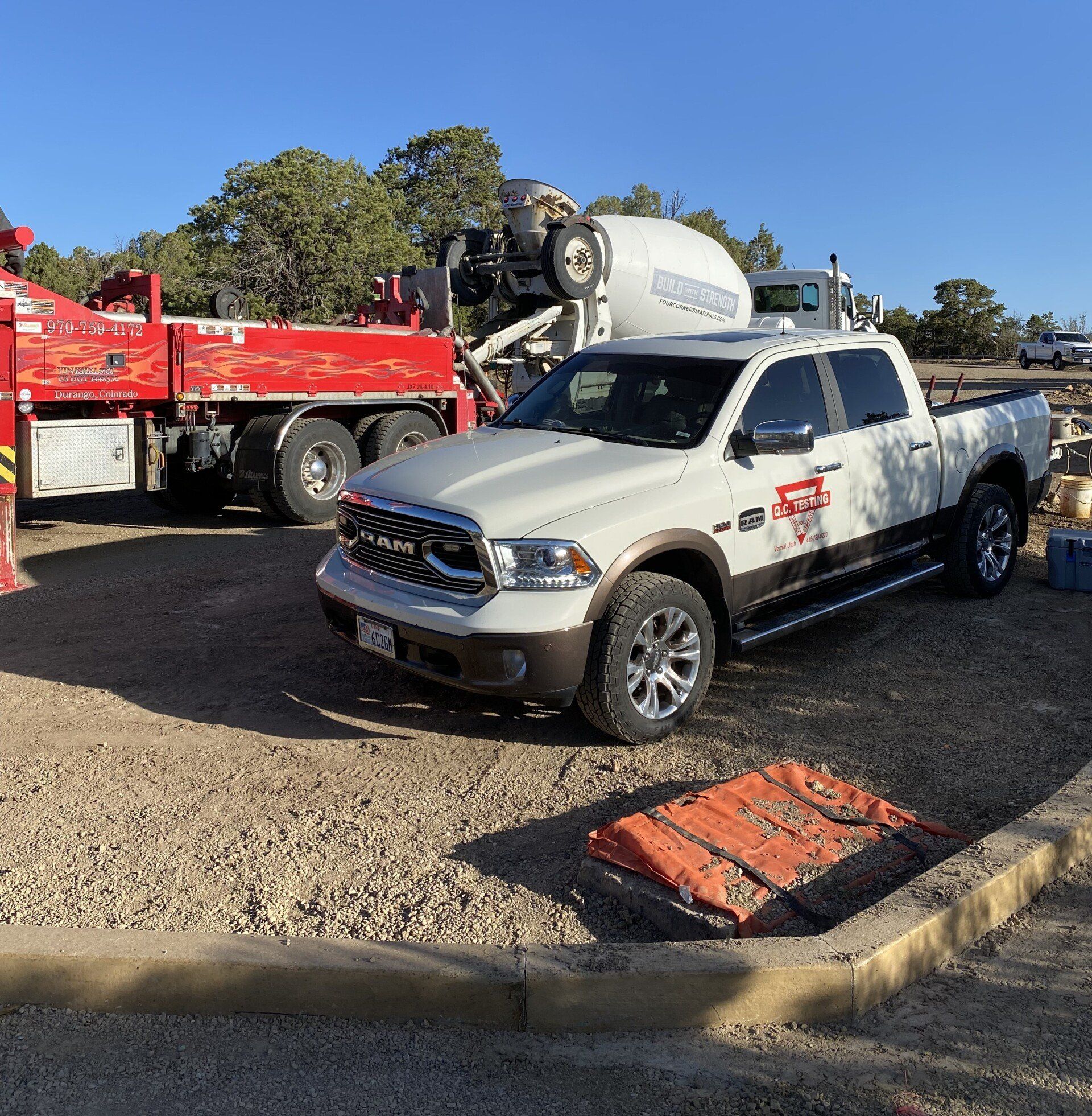 Q.C. Testing Inc. Service Vehicles