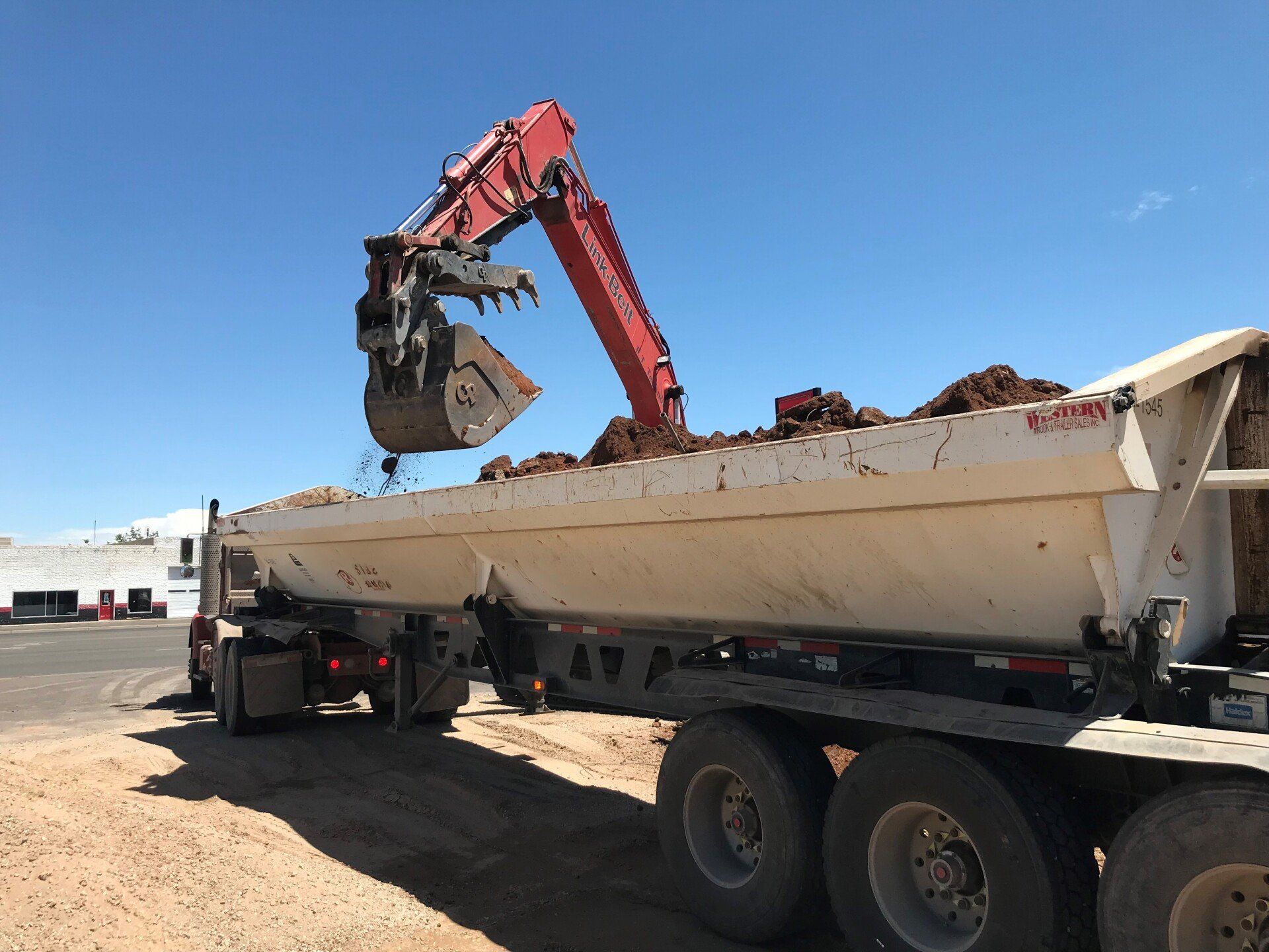 Filling a Truck With Soil