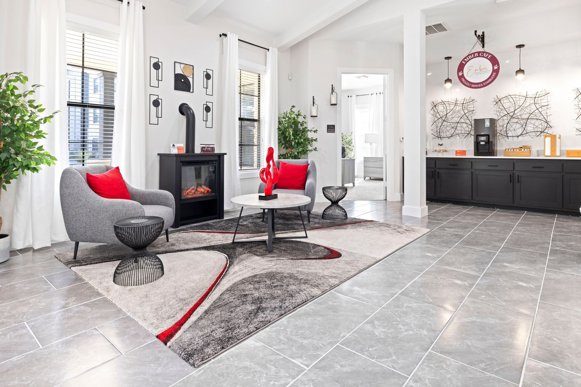 Leasing office at Ember at Alamo Ranch.