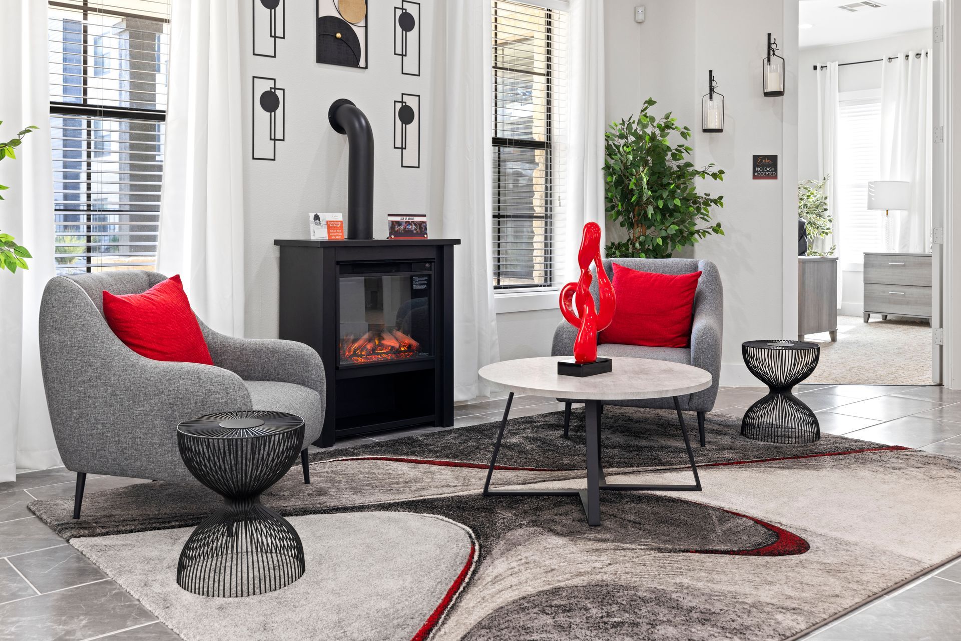 Lounge seating at Ember at Alamo Ranch.