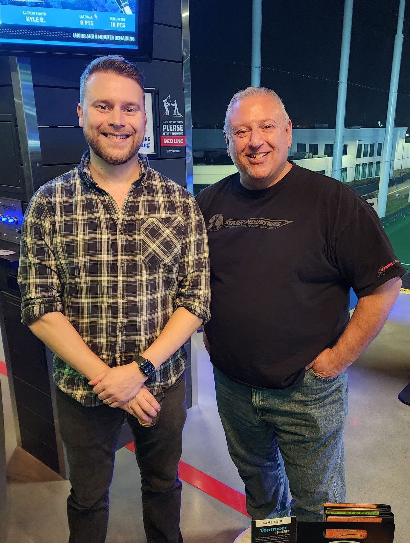 Michael Arndt, of Apex Technology Group, and Tom Parenti, of Johnson & Wales, at the Apex 25th Anniversary Celebration Client Appreciation Event.