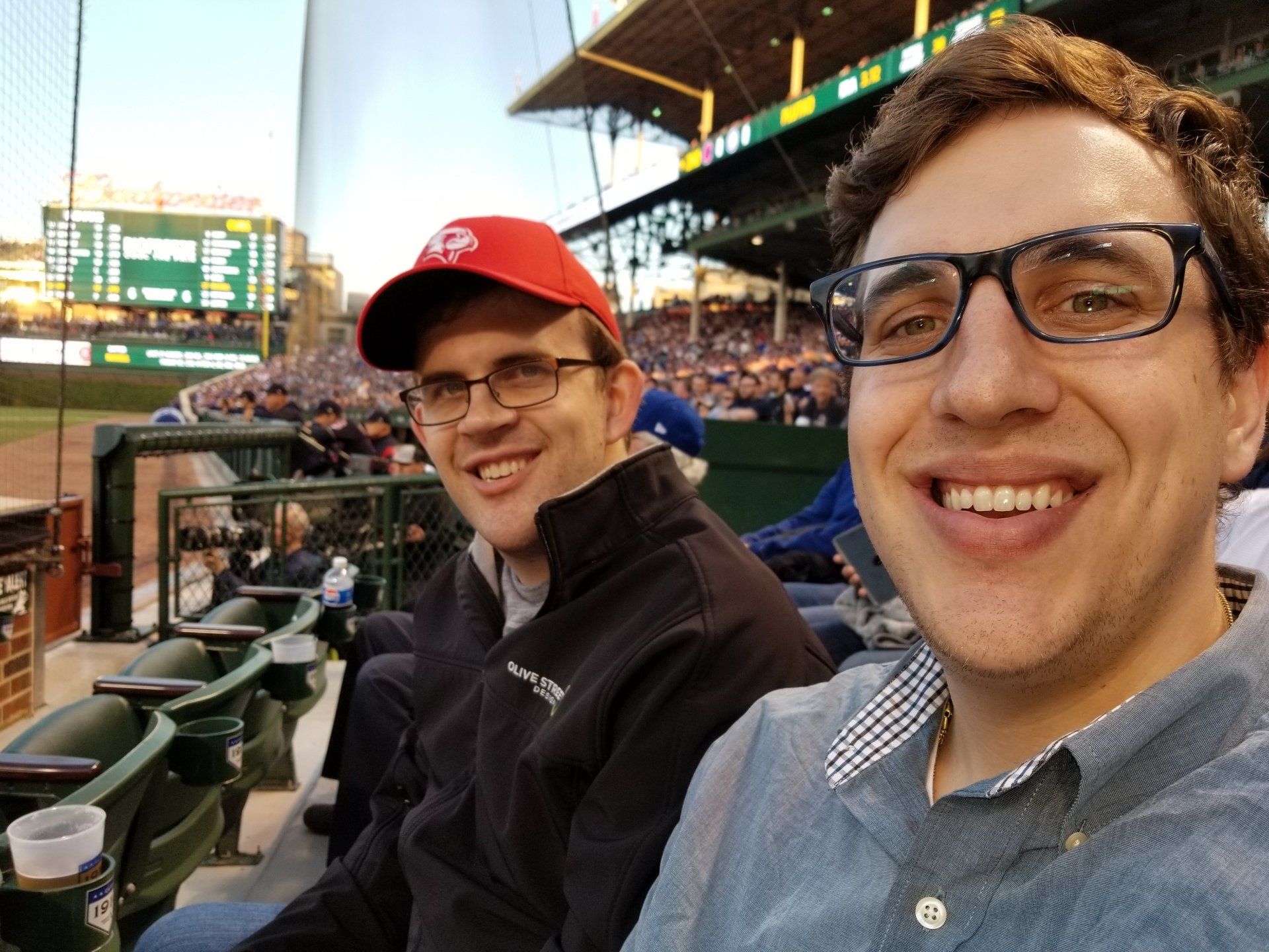 Jimmy and Brian at Cubs game