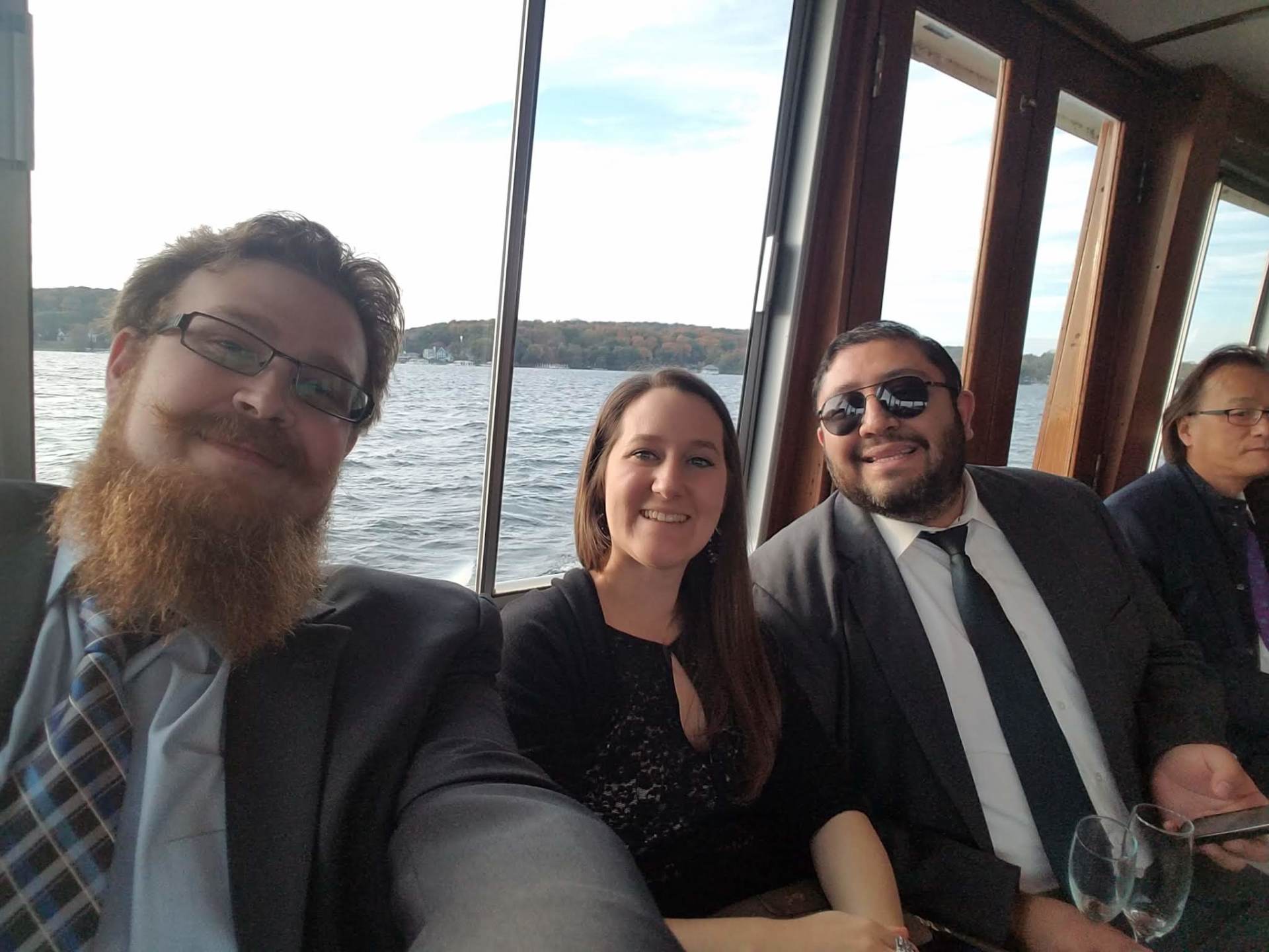 On a Boat with Ben, Dylan and Amy