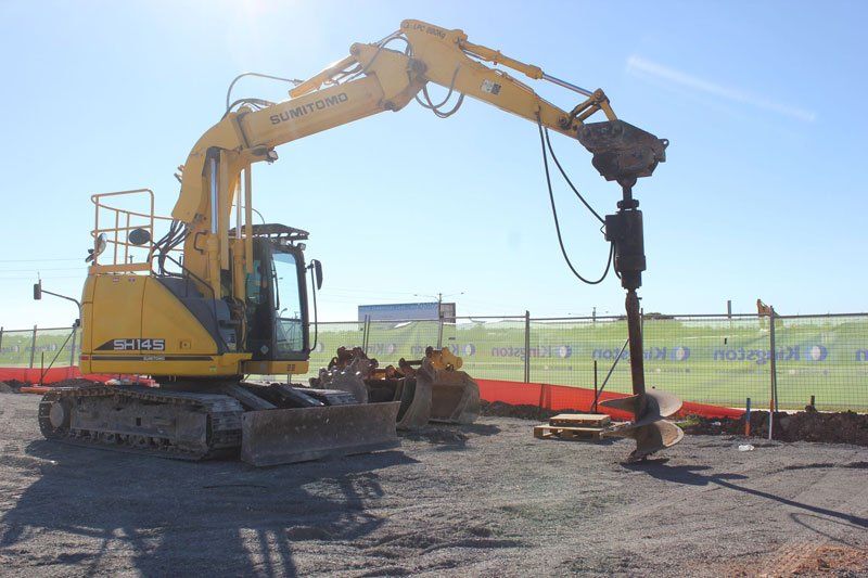 zero swing excavator