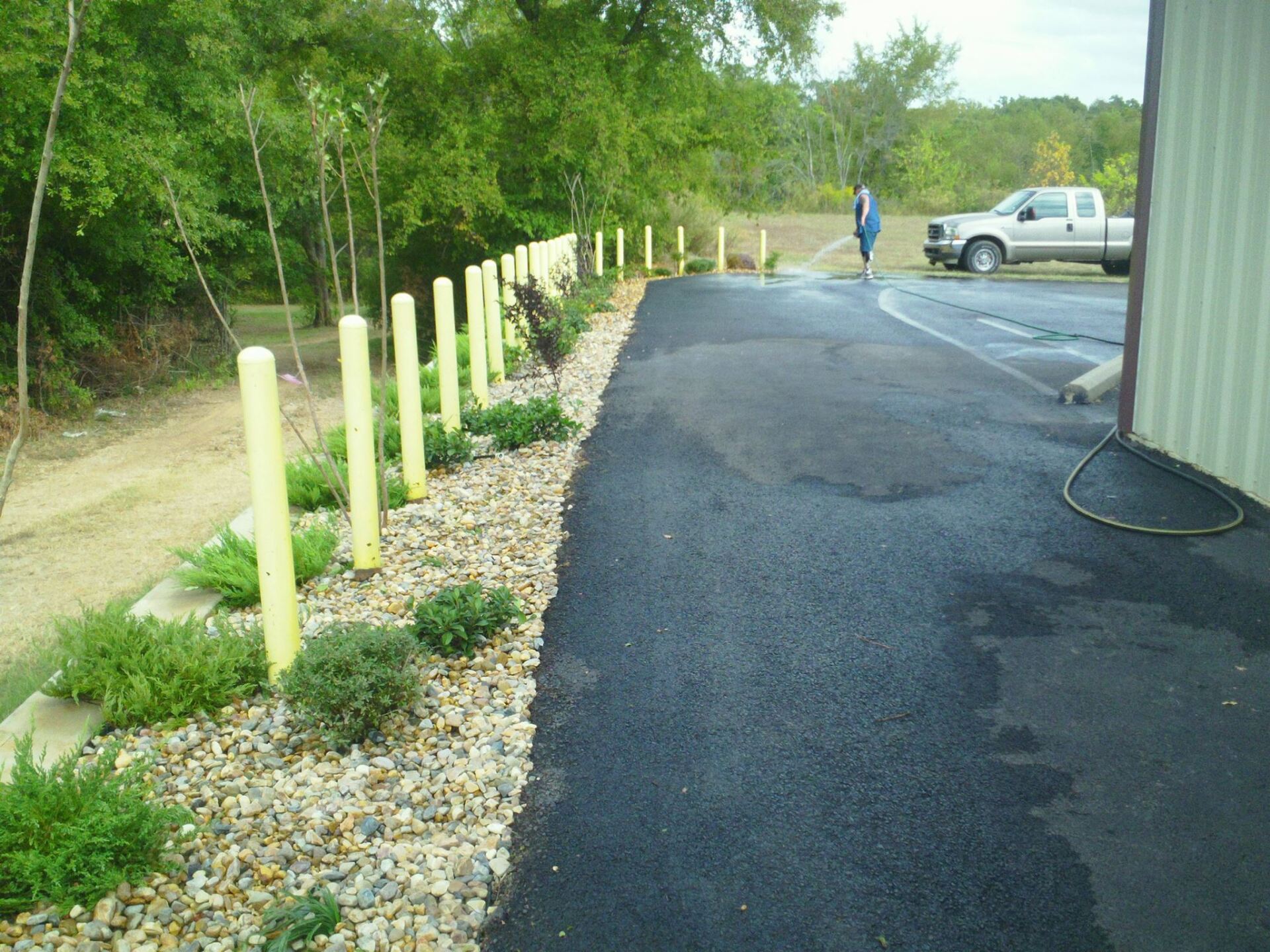 Landscape Design Beside Driveway — Tyler, TX — Creative Landscape Solutions