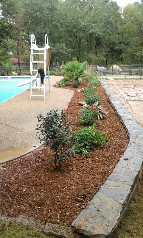 Landscaping Design Besides Pool — Tyler, TX — Creative Landscape Solutions