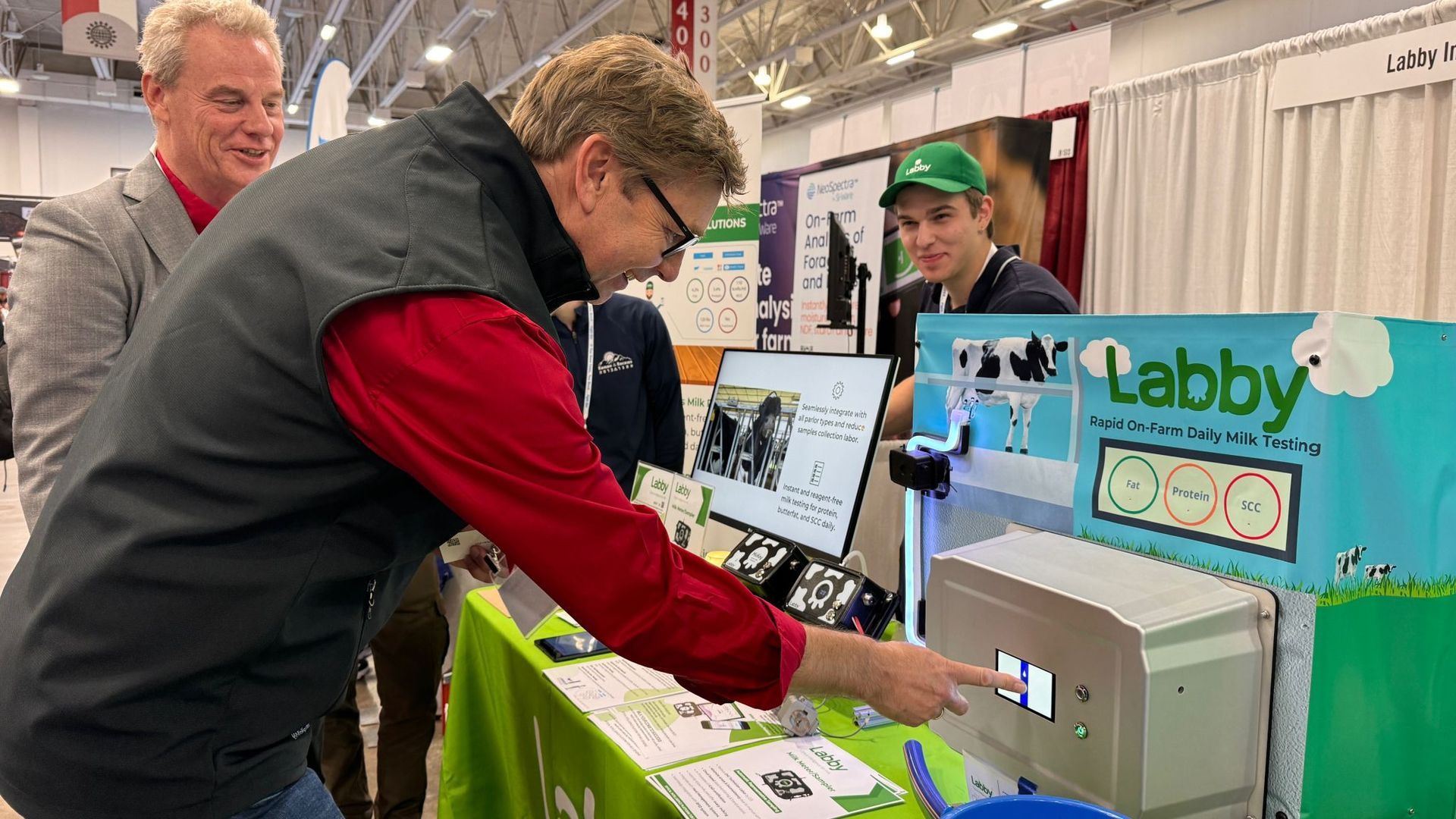 A customer is testing Labby device at WDE