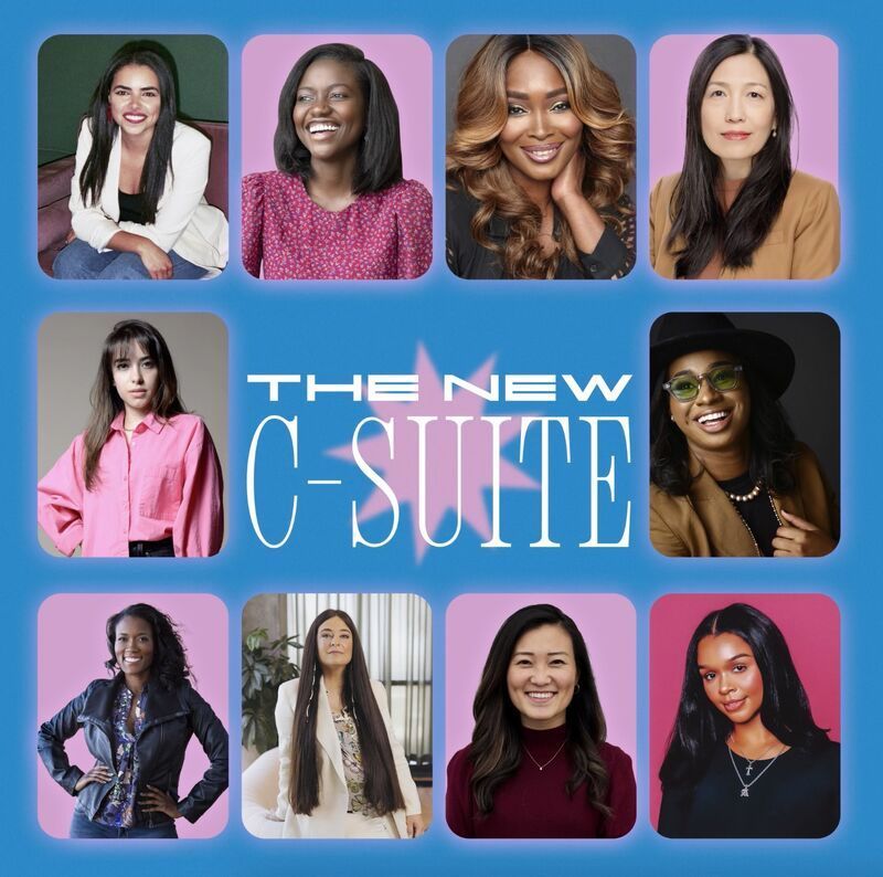 A poster for the new c-suite with Labby's CEO, Julia Somerdin on it