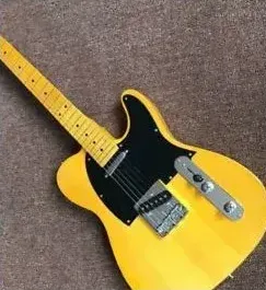 Beginner electric guitar yellow Telecaster body style Beginner electric guitar yellow Telecaster body style