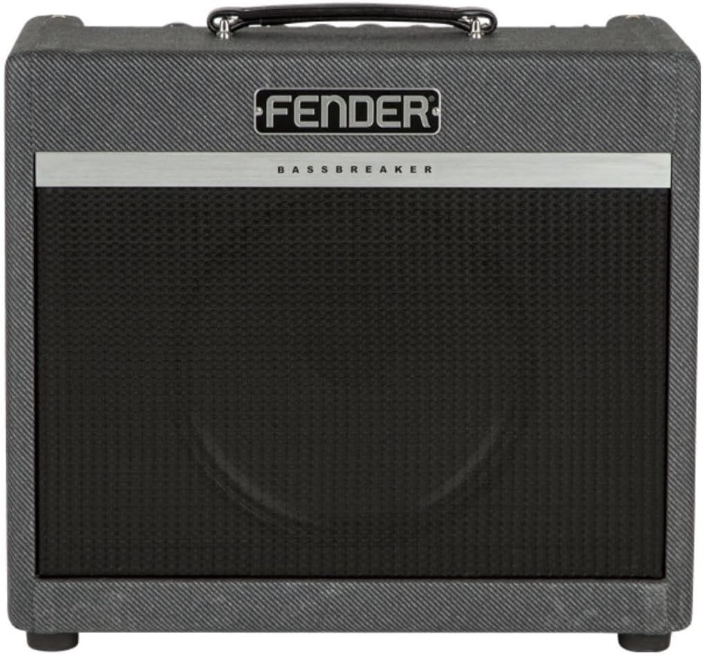 Fender Bassbreaker 15 tube combo guitar amplifier grey tweed