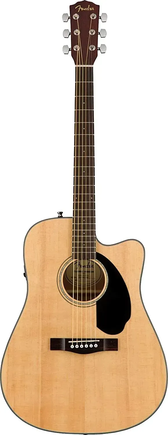 Fender CD-60SCE dreadnought cutaway acoustic electric guitar natural finish