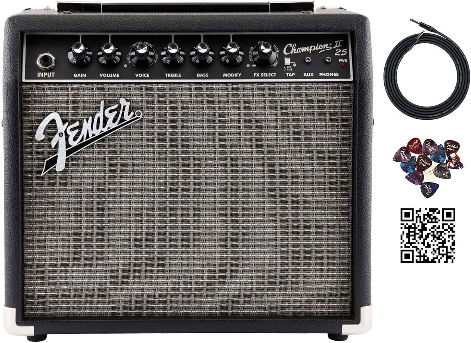 Fender Champion II 25 watt solid state guitar combo amplifier