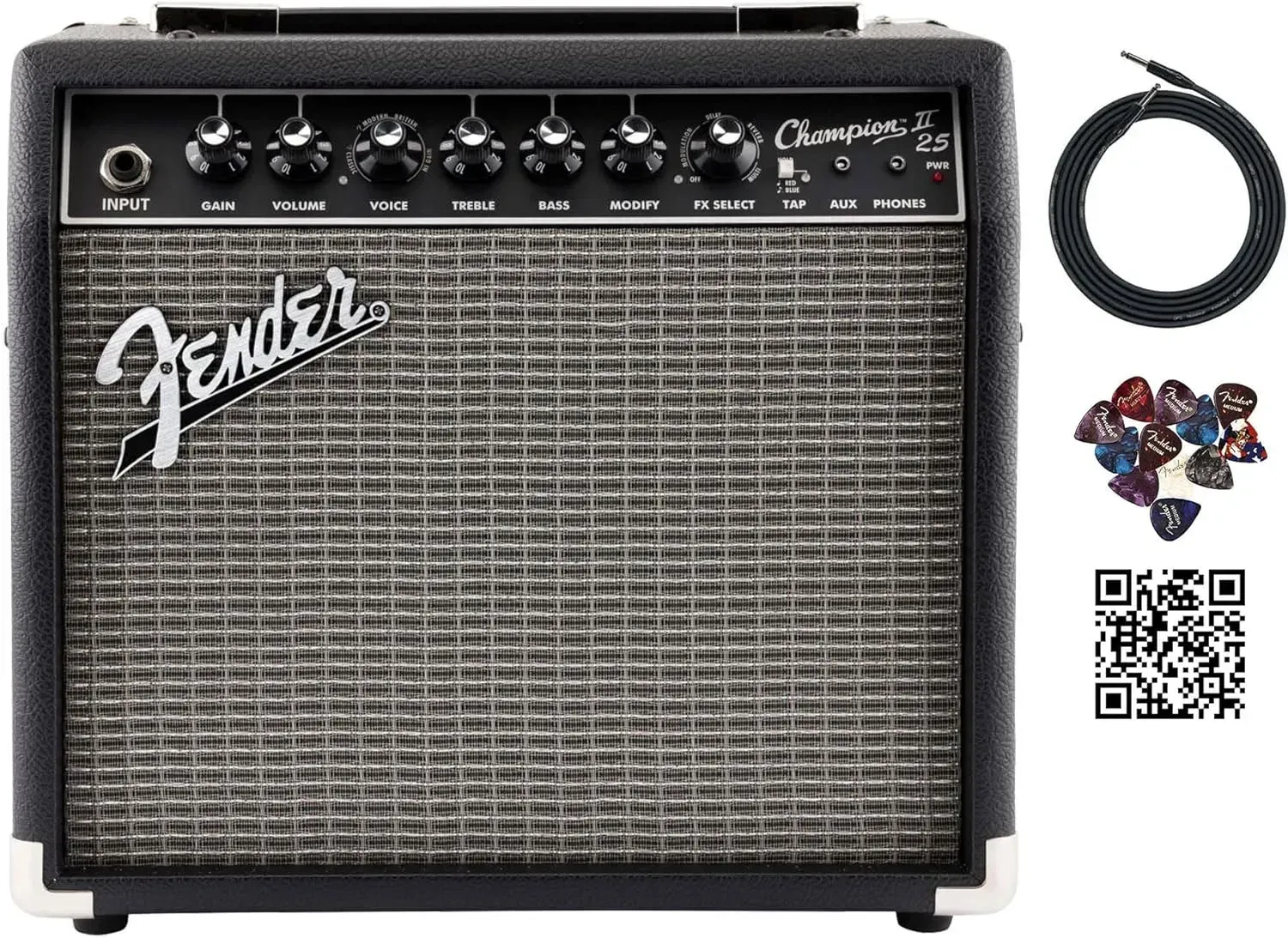 Fender Champion II 25 watt solid state guitar combo amplifier