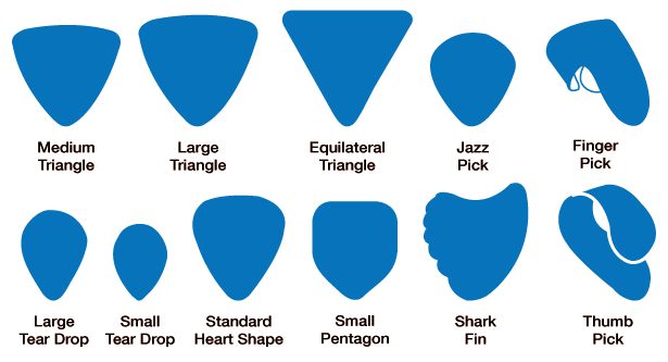guitar pick shapes