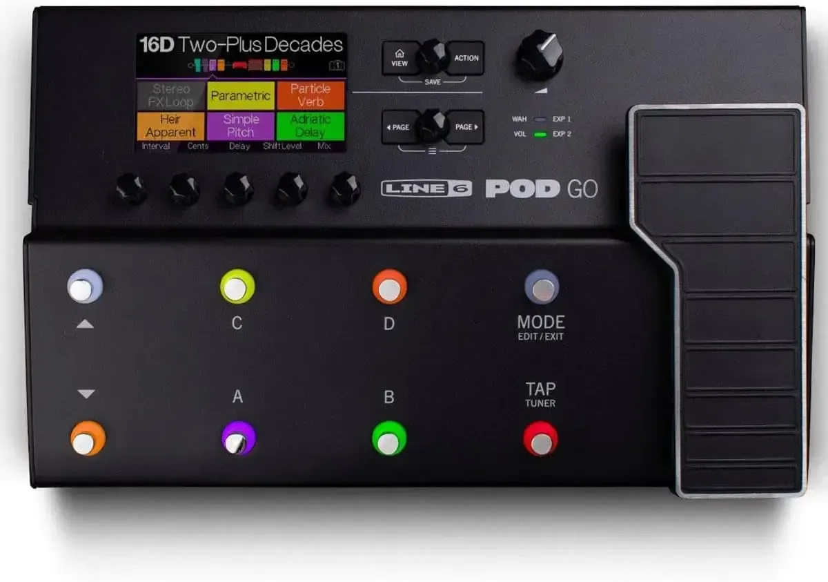 Line 6 POD Go guitar multi effects floor processor pedal with expression pedal