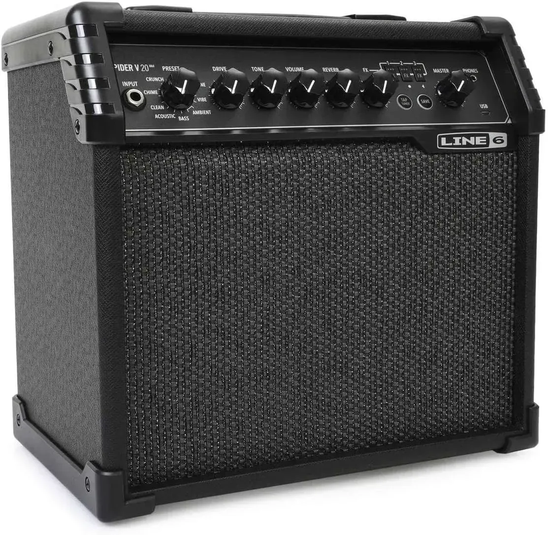 Line 6 Spider V 20 MkII 20-watt digital modeling guitar combo amplifier