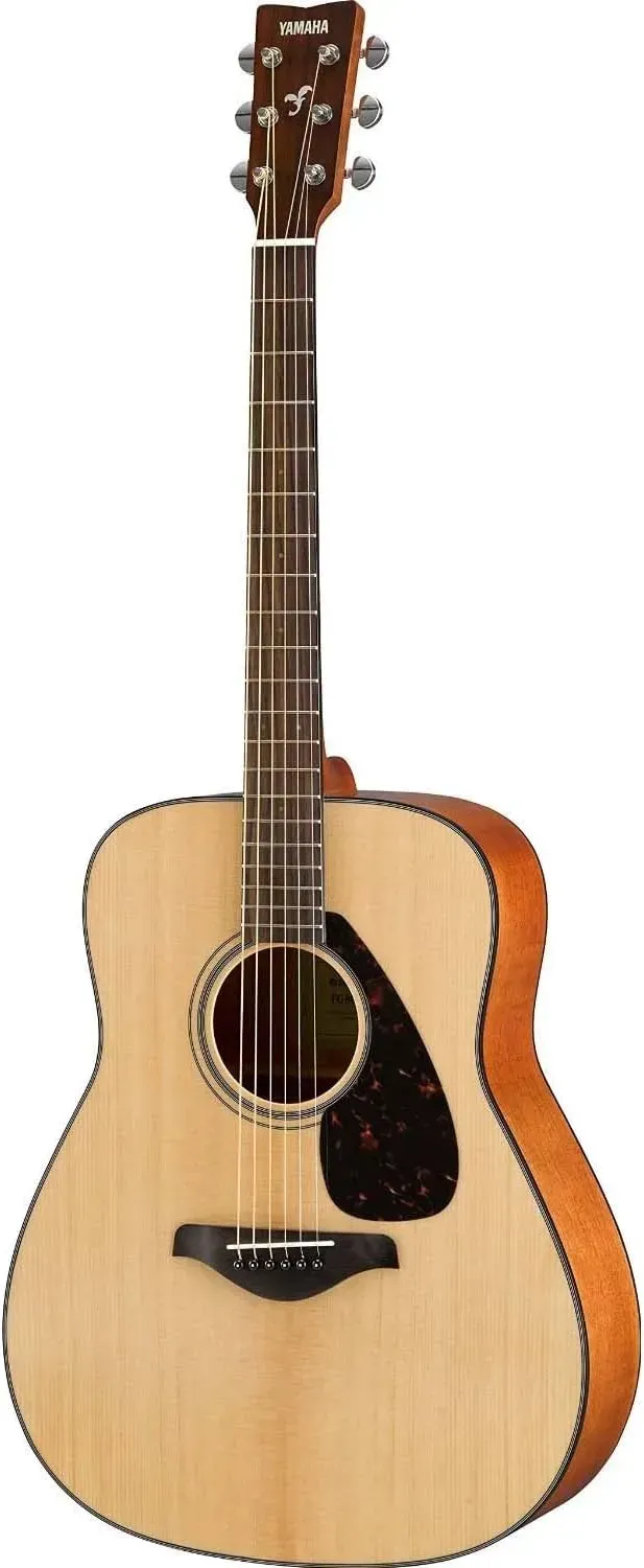 Yamaha FG800 solid top dreadnought acoustic guitar in natural finish