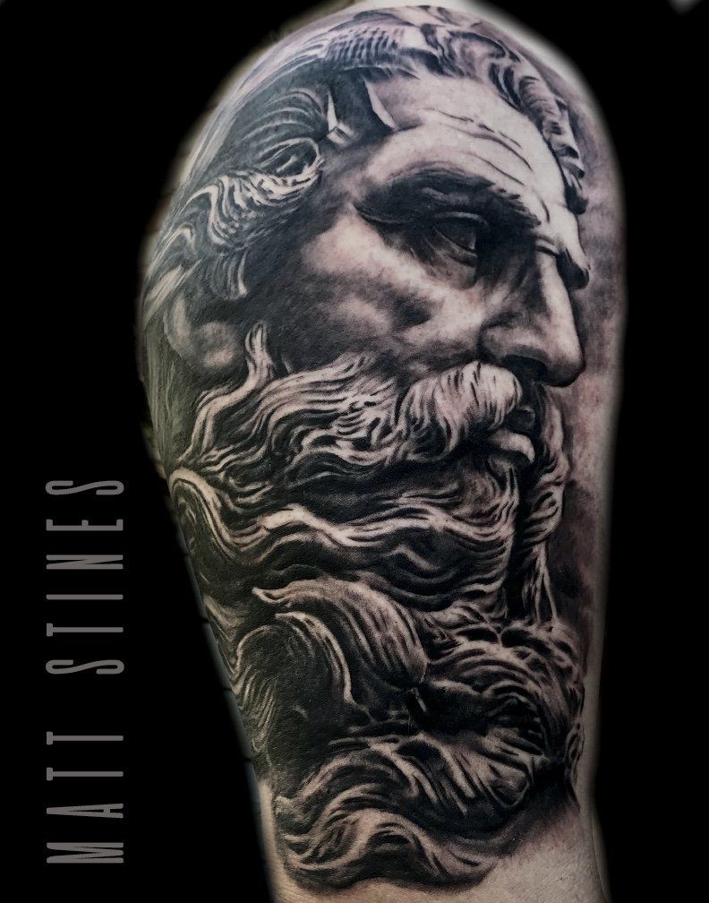 Poseidon — Danville, IL — No Regrets Tattoos & Body Piercing