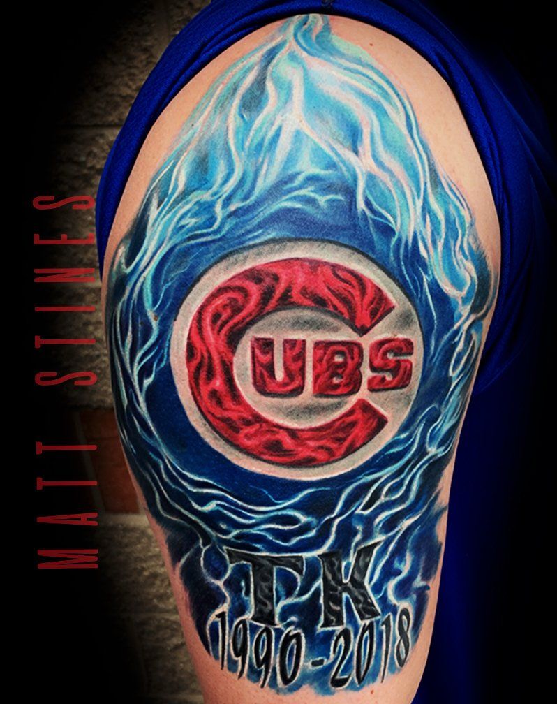 Cubs Tattoo Design — Danville, IL — No Regrets Tattoos & Body Piercing