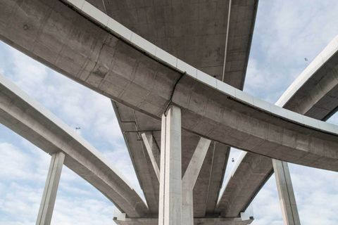 Architecture Lines Under The Bridge — Mobile, AL — West Ready Mix