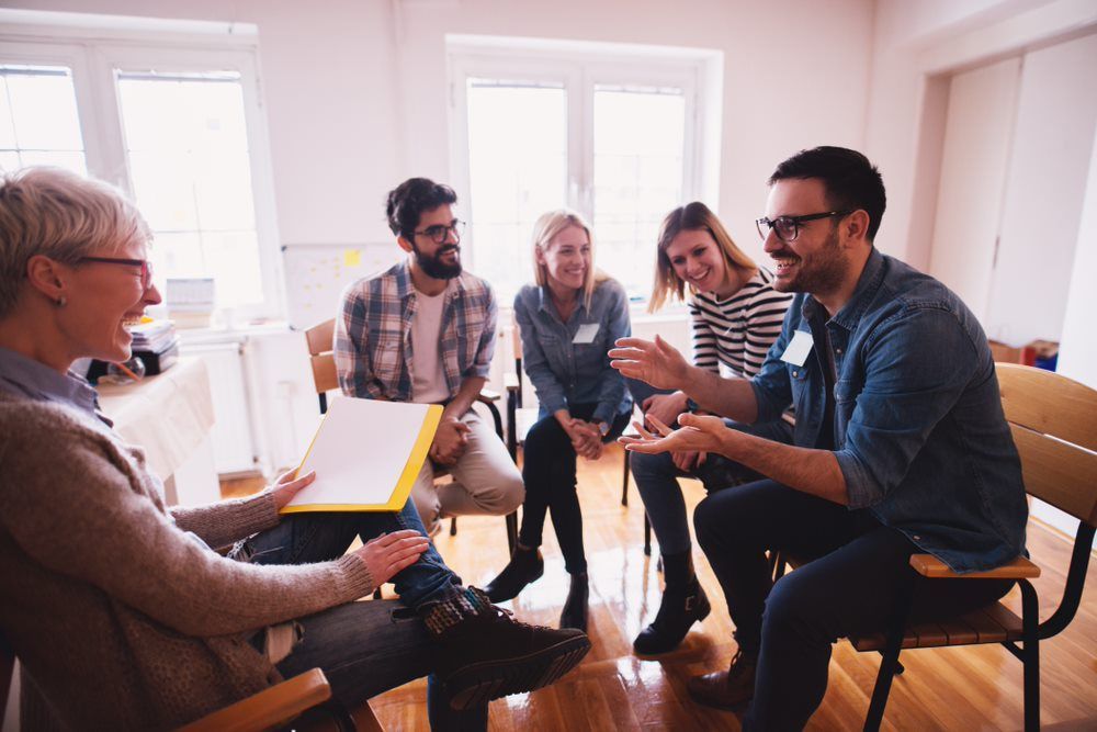 Group of People Discussing Ideas During an Educational Workshop — Family Counselling in Orange, NSW