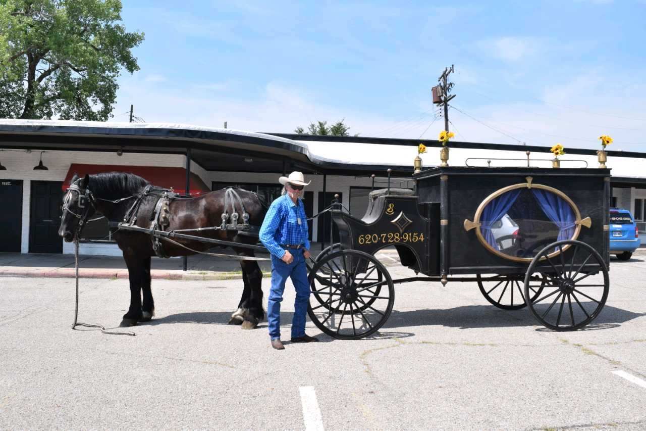 rocking b carriage horse drawn hearse