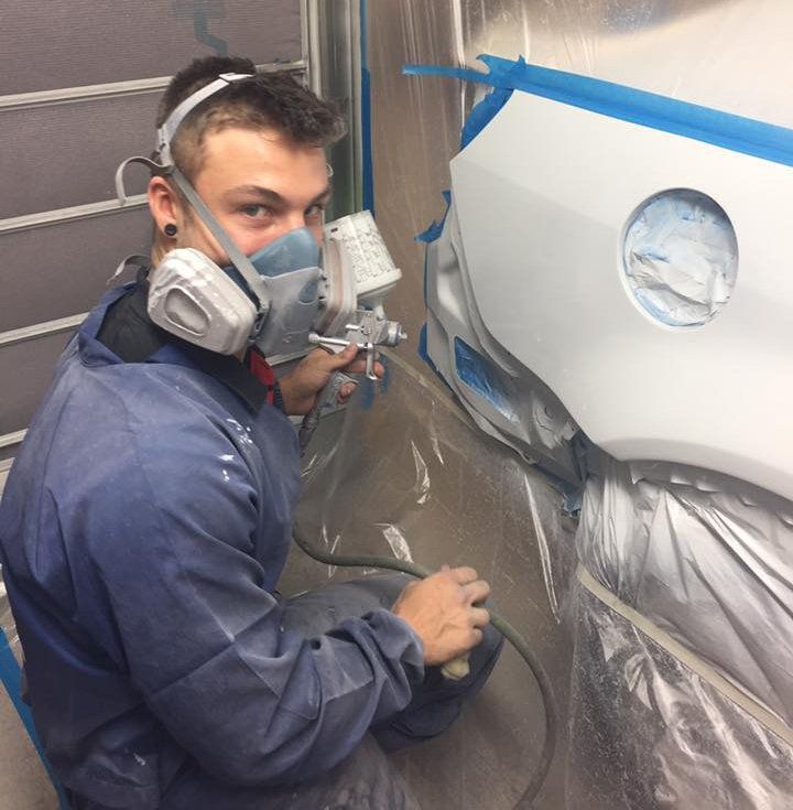 Painting A Car — Holmes Smash Repairs in Toowoomba, QLD