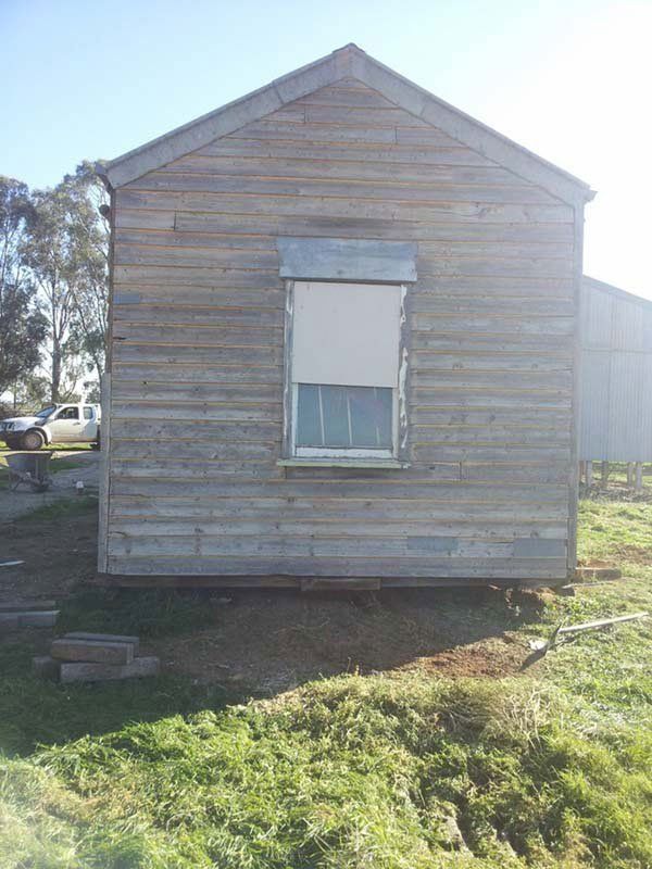 Back view of building