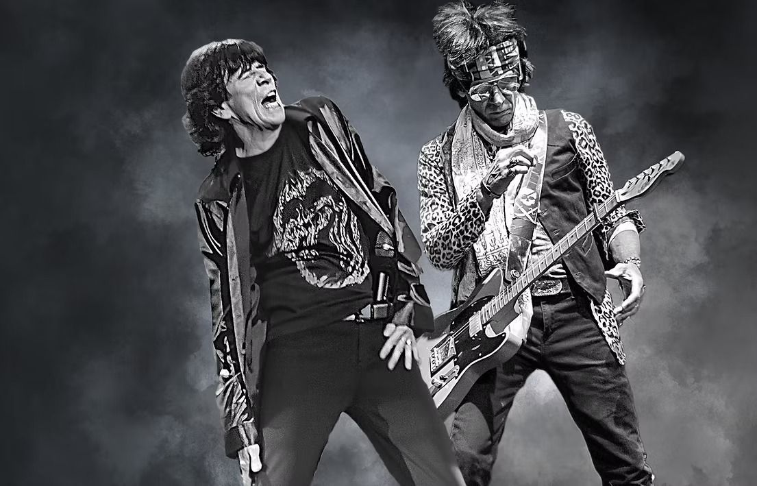 Mick and Keith - Mick Adams and The Stones