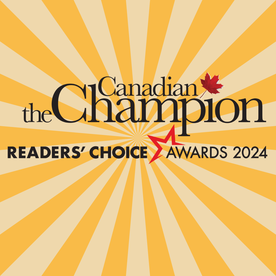 The logo for the canadian champion readers choice awards 2024