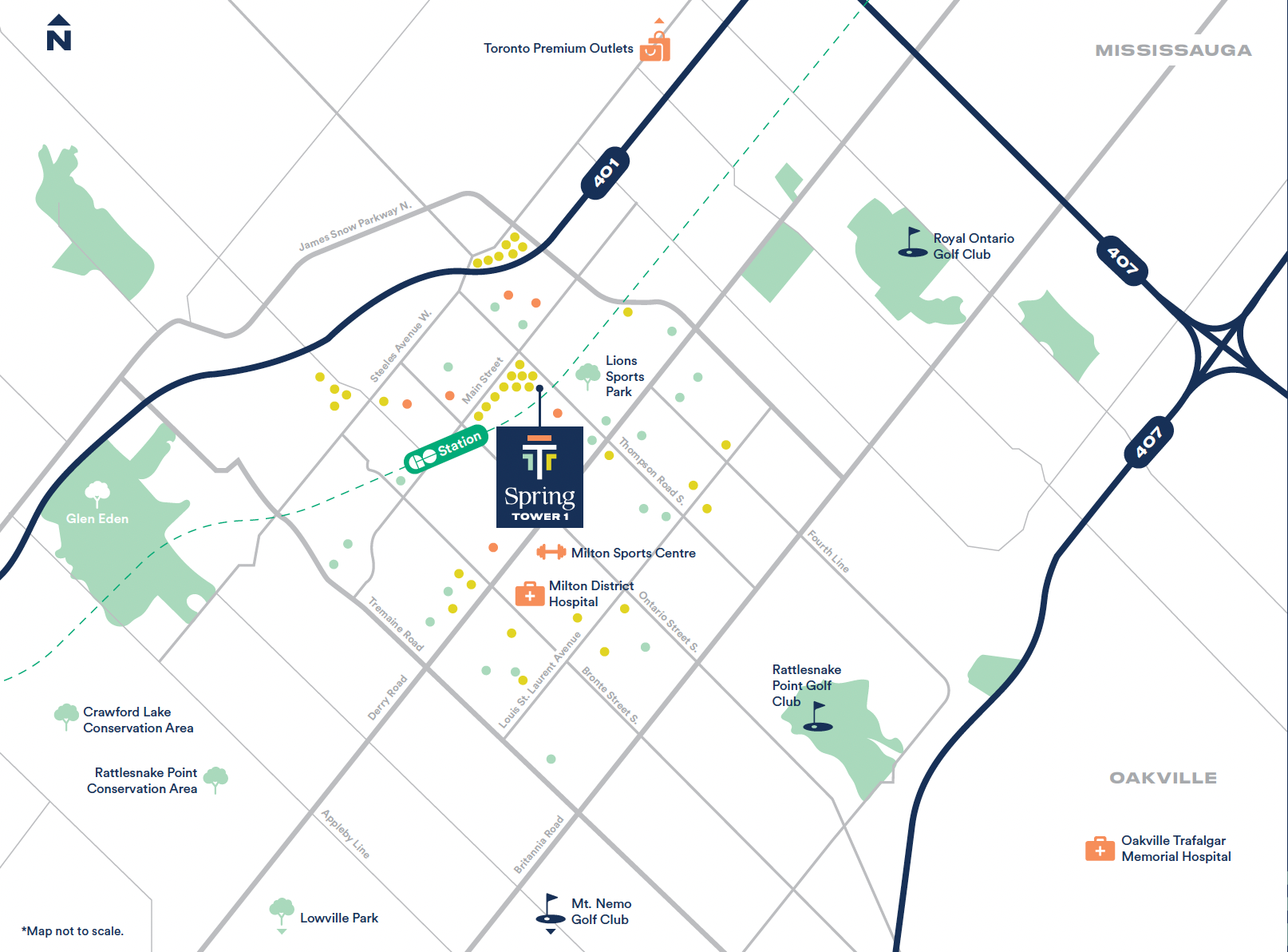 Thompson Towers Location Map