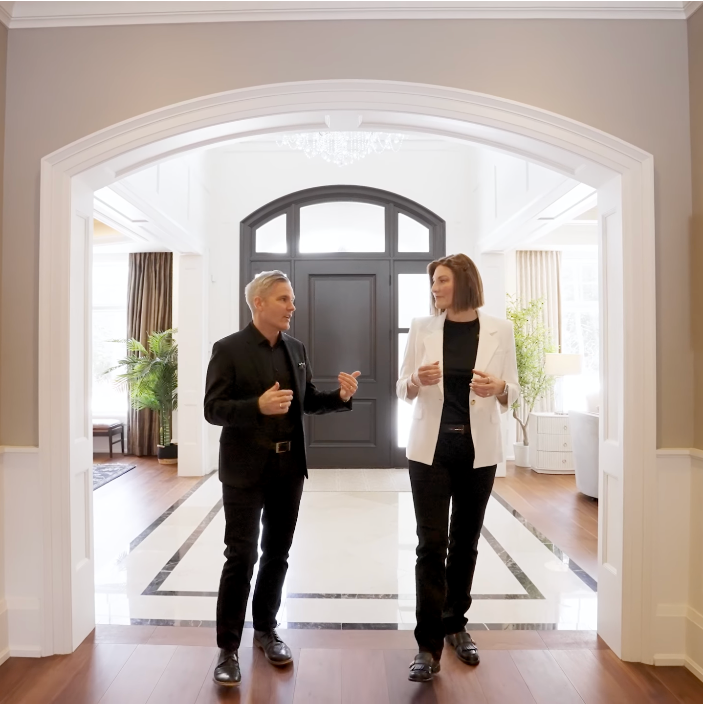 Amy Flowers and Kyle Christie, the host of Roger's TV: See Your Home Now