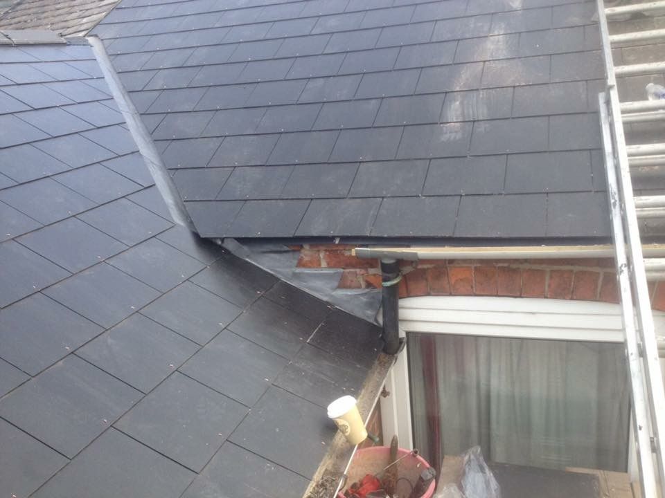 New slate tile roof in Redhill, Surrey.