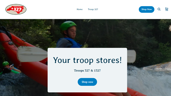 Link to the troop store