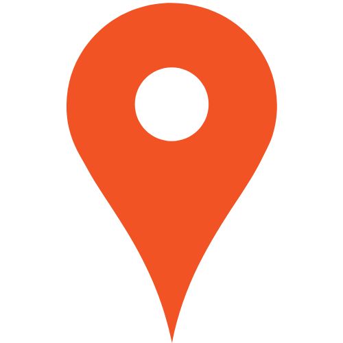 Orange location pin icon.