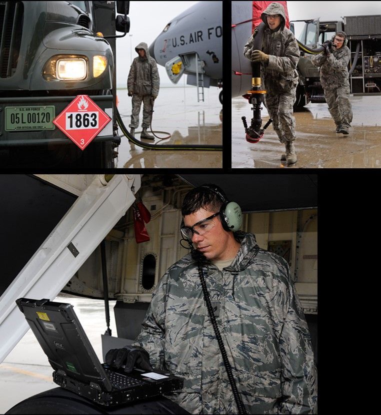 Soldiers surrounding an aircraft