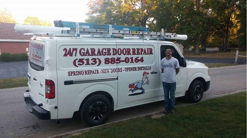Vehicle for Garage Door Repair with the Owner — Milford, OH — Mike’s Garage Door Repair