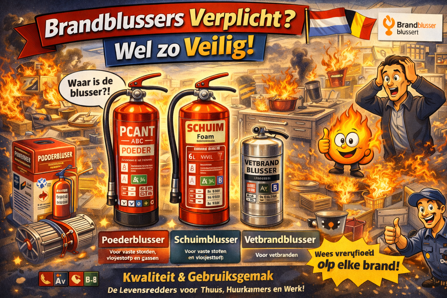 Alle brandblussers