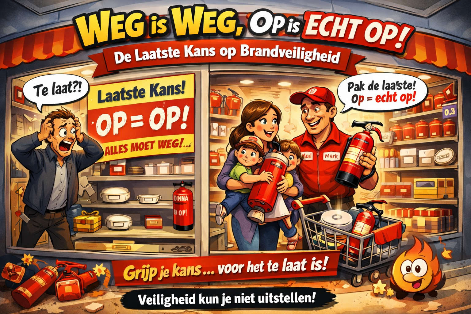 Weg is weg op is ECHT op