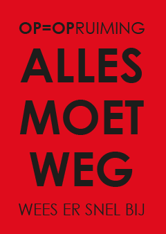 Alles moet weg, op = op