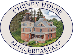 A logo for cheney house inn bed and breakfast