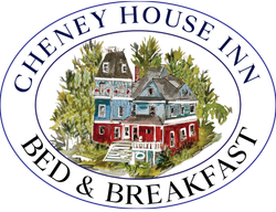 A logo for cheney house inn bed and breakfast