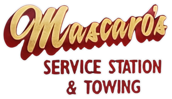 A logo for mascara 's service station and towing