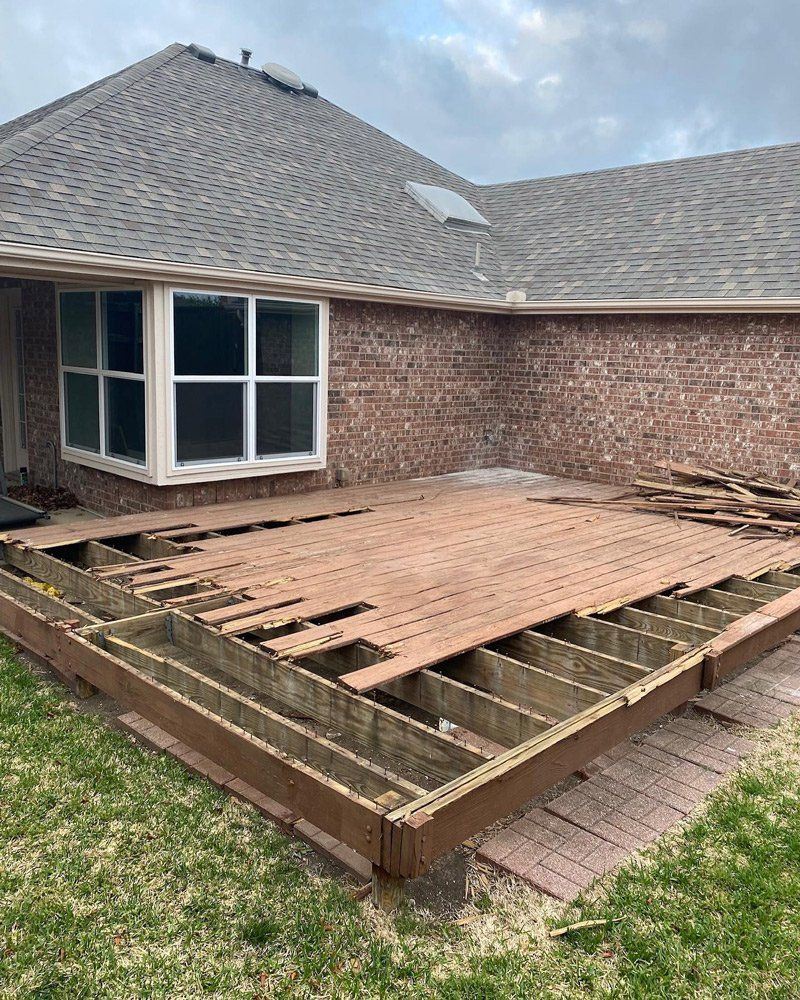 Before deck removal